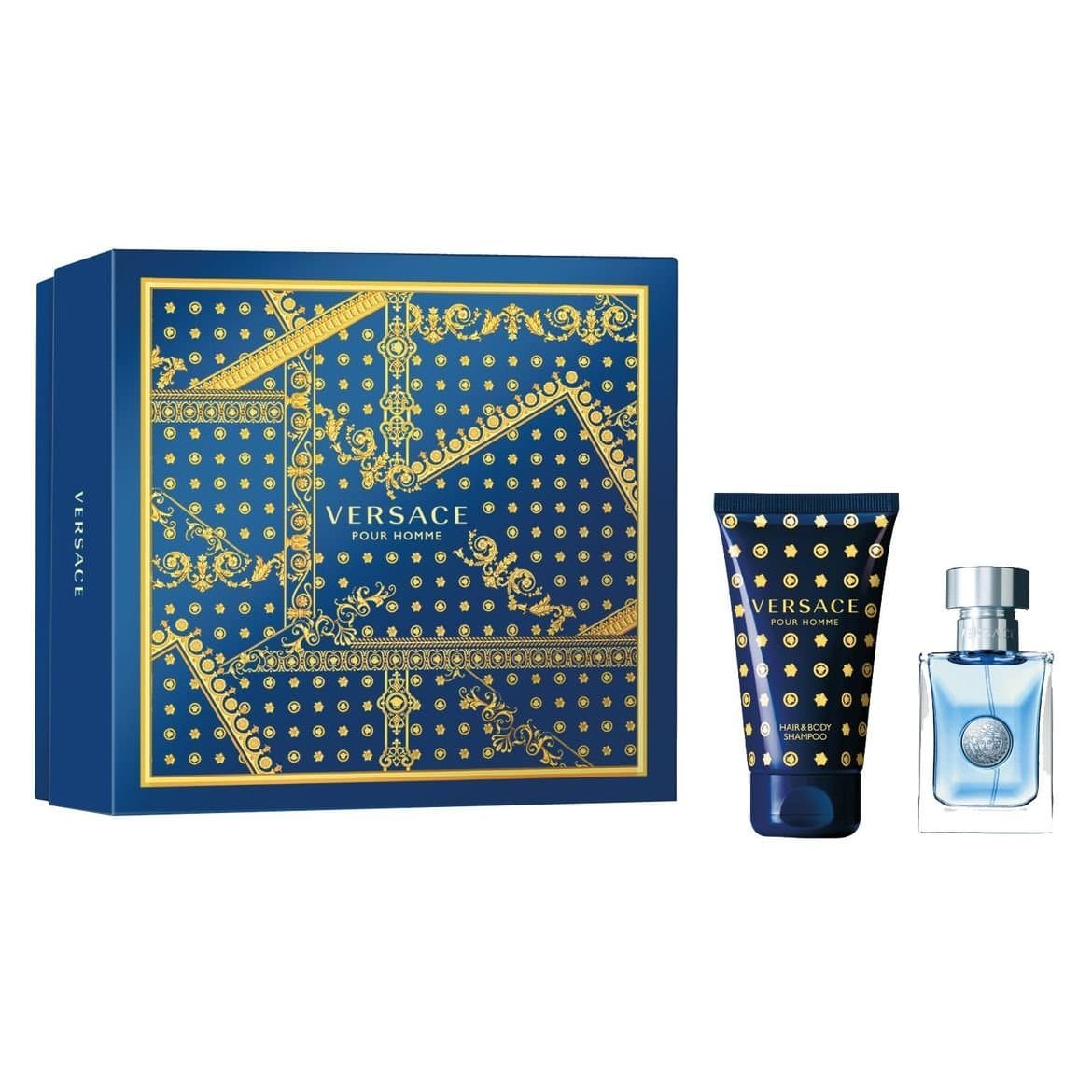 Giftset Versace Pour Homme Edt 30ml + Hair & Body Shampoo 50ml