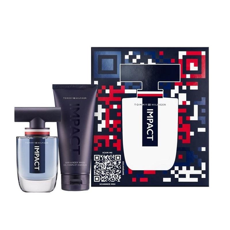 Giftset Tommy Hilfiger Impact Edt 50ml + Hair And Body Wash 100ml