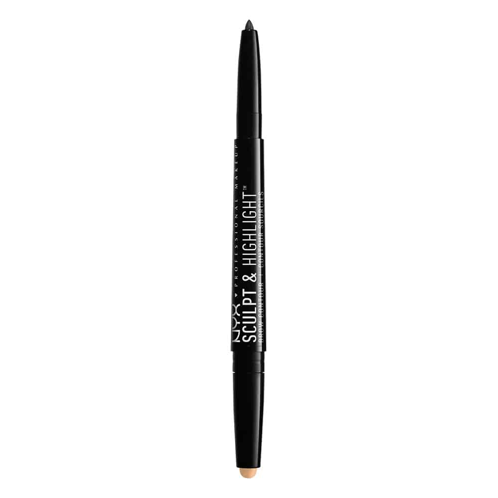 NYX PROF. MAKEUP Sculpt & Highlight Brow Contour - Black/Golden Peach