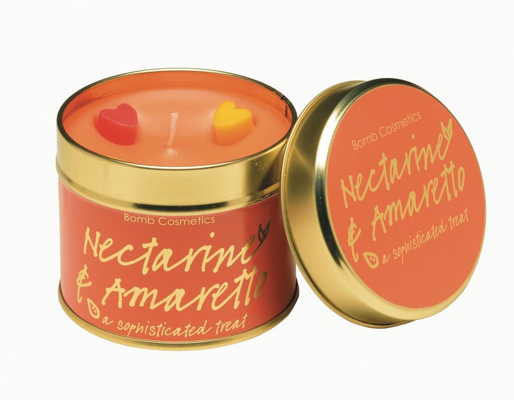 Bomb Cosmetics Tin Candle Nectarince & Amaretto
