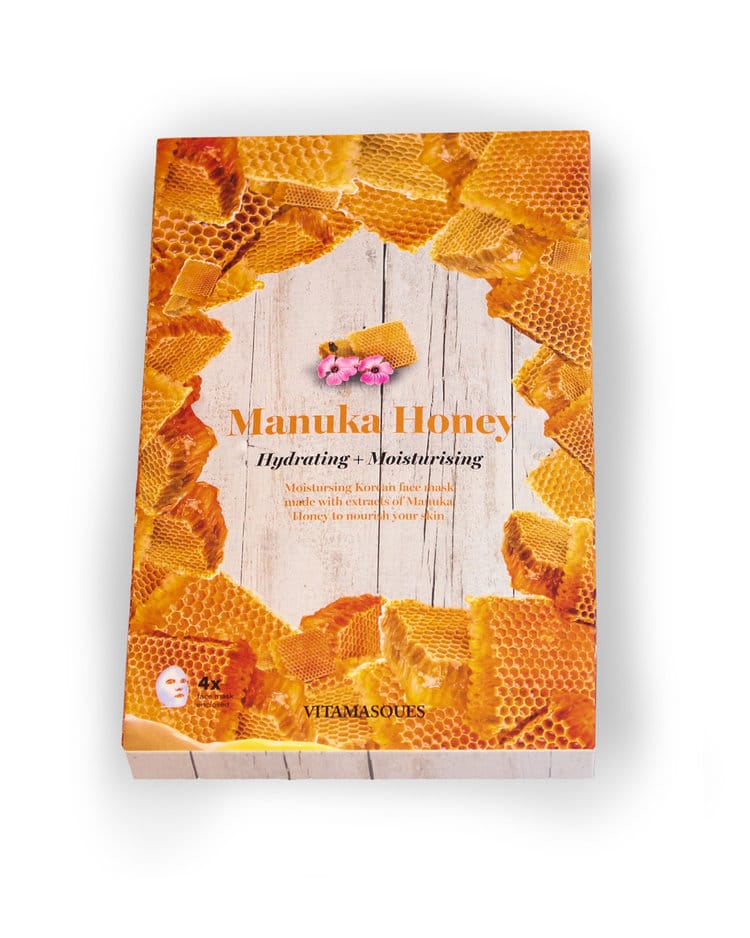 Vitamasques Manuka Honey (Box of 4) Hydrating + Moisturising