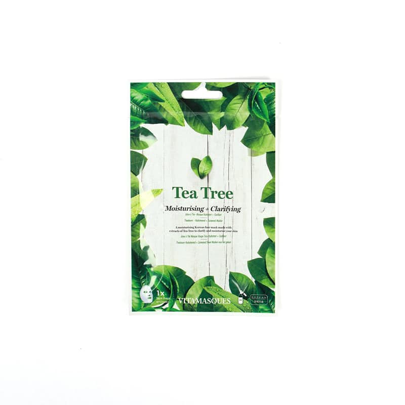 Vitamasques Tea Tree (Box of 4) Moisturising + Clarifying
