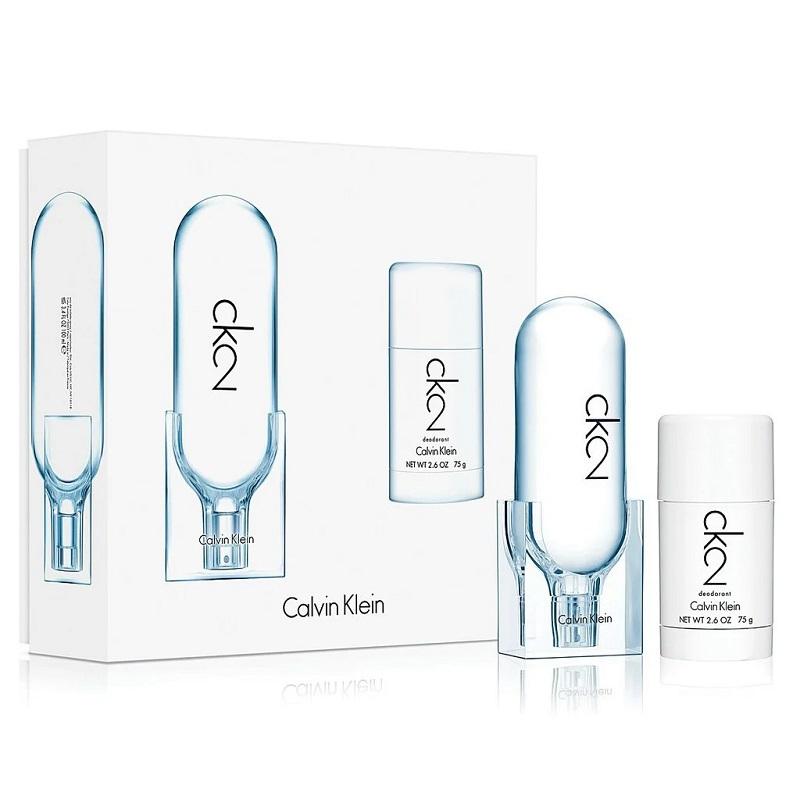 Giftset Calvin Klein CK2 Edt 100ml + Deostick 75ml