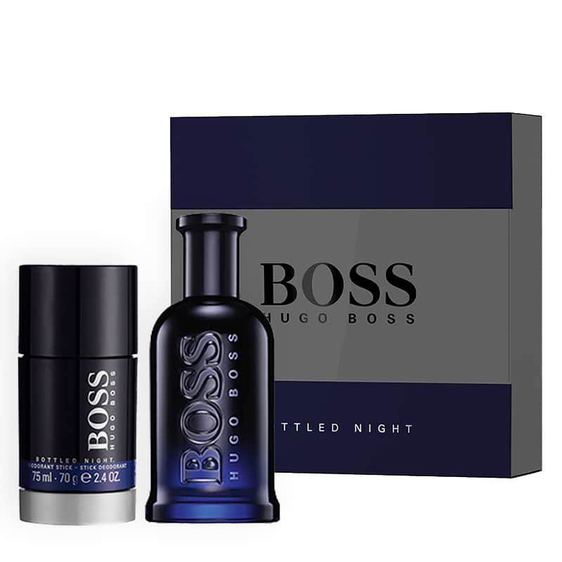 Giftset Hugo Boss Bottled Night Edt 50ml + Deostick 75ml