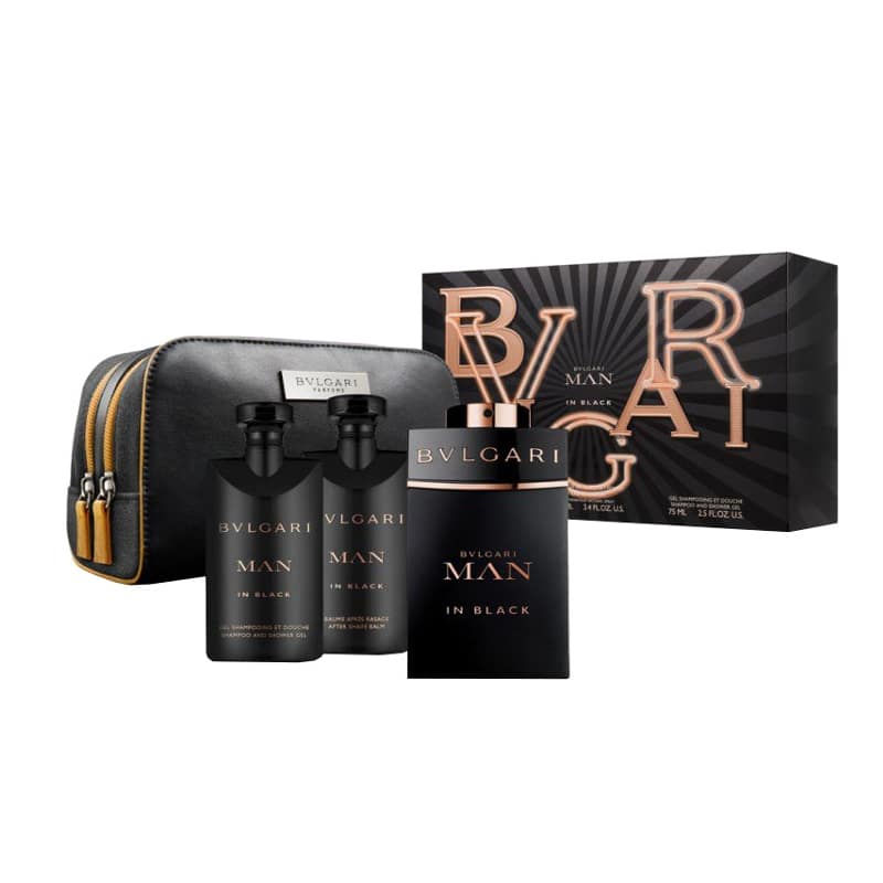 Giftset Bvlgari Man in Black Edp 100ml + ASB 75ml + SG 75ml