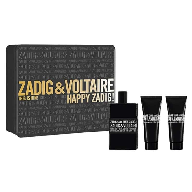 Giftset Zadig & Voltaire This is Him Edt 50ml + SG 50ml + SG 50ml