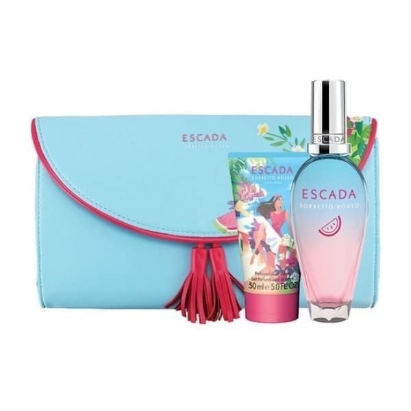 Giftset ESCADA Sorbetto Rosso Edt 50ml + BL 50 ml + Cosmetic bag