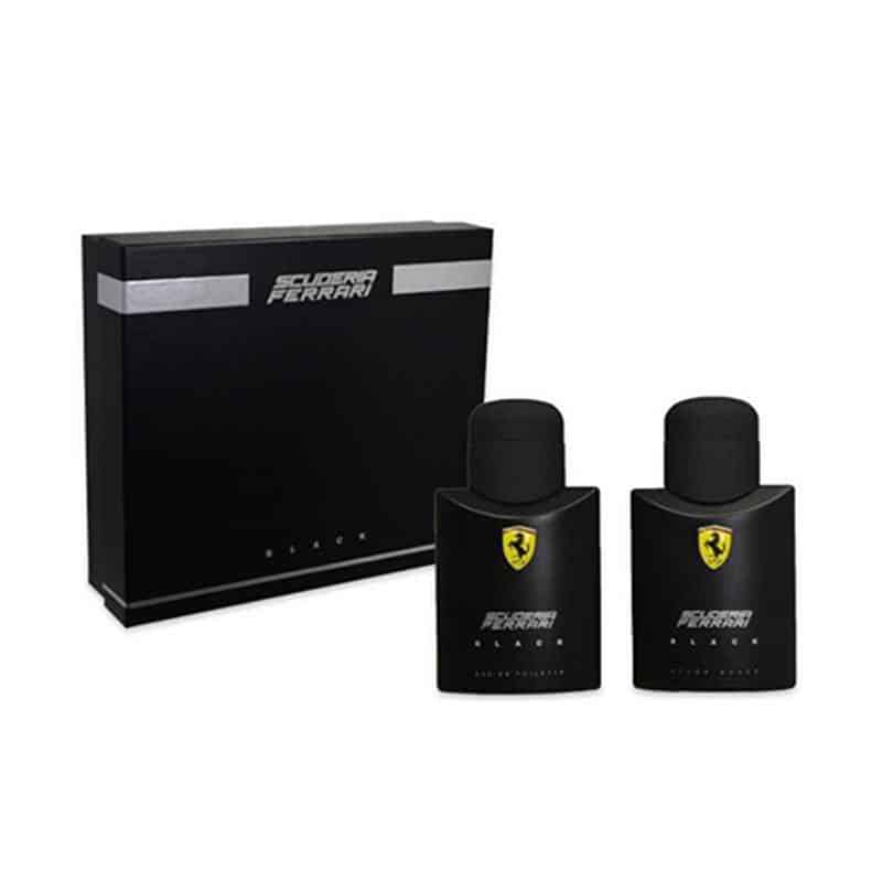 Giftset Ferrari Scuderia Black Edt 75ml + After Shave 75ml
