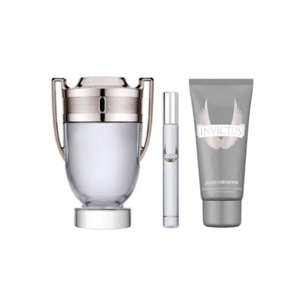 Giftset Paco Rabanne Invictus Edt 100ml + Edt 10ml + SG 75ml