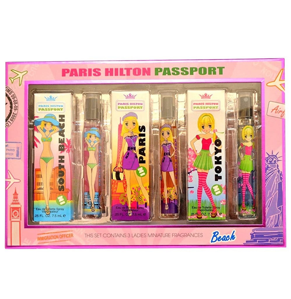 Giftset Paris Hilton Passport Edt 7.5ml x 3