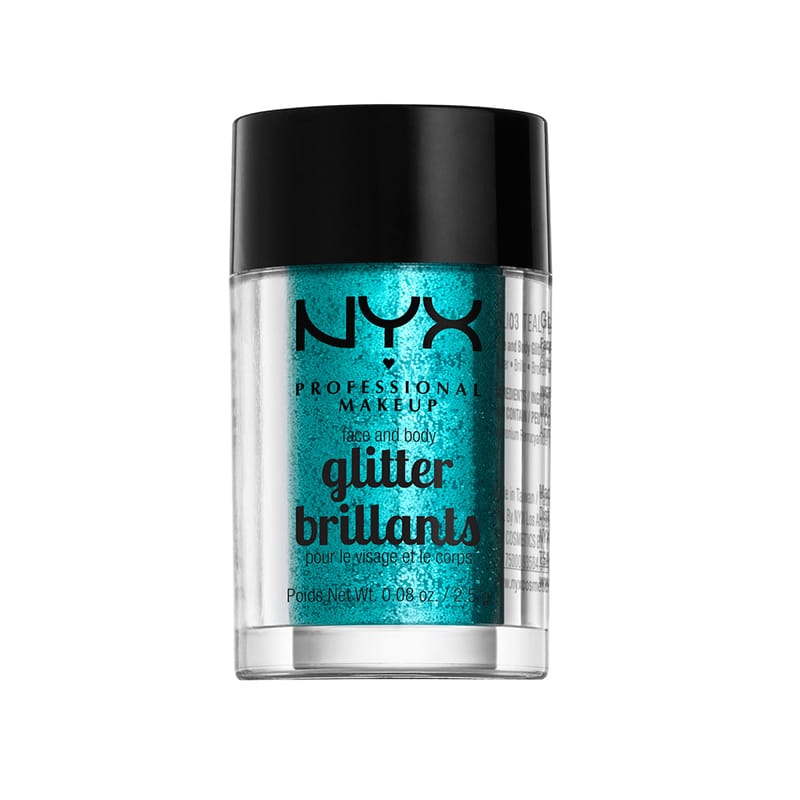 NYX PROF. MAKEUP Face & Body Glitter - Teal 2,5g