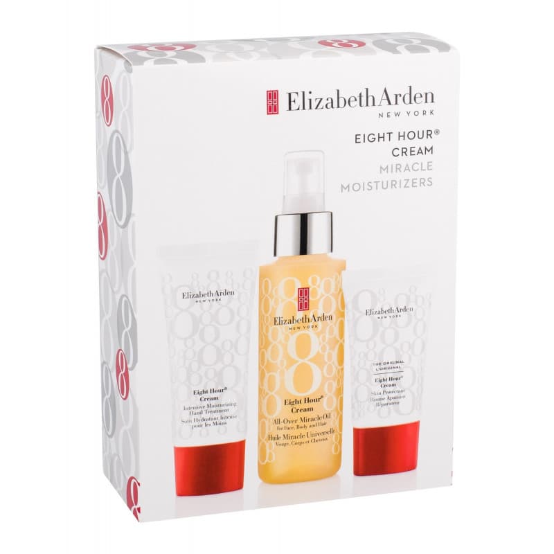 Giftset Elizabeth Arden Eight Hour Cream Miracle Moisturizers 3pcs White Box