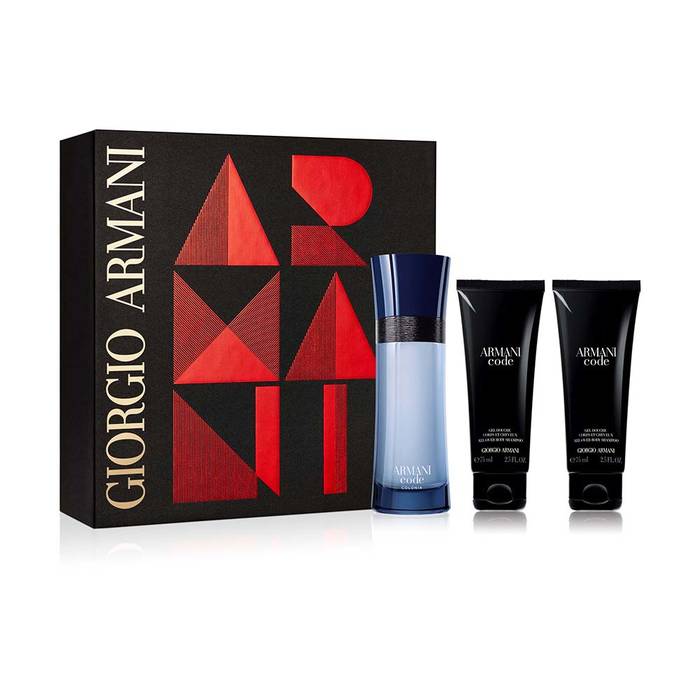 Giftset Giorgio Armani Code Pour Homme Colonoia Edt 75ml + SG 75ml + SG 75ml