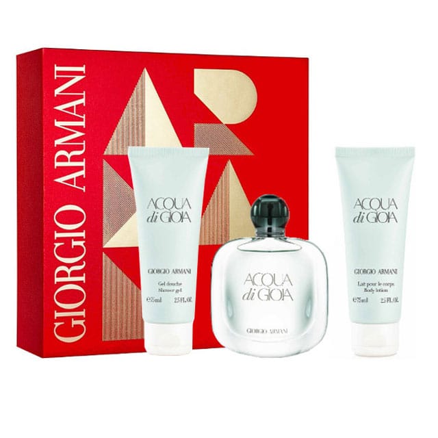 Giftset Giorgio Armani Acqua Di Gioia Edp 50ml + BL 75ml + SG 75ml