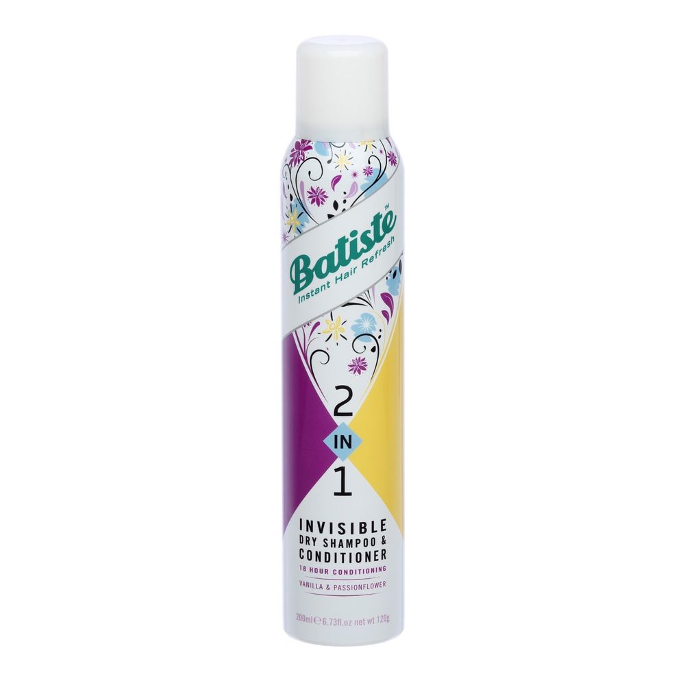 Batiste 2in1 Vanilla & Passionflower Dry Shampoo 200ml