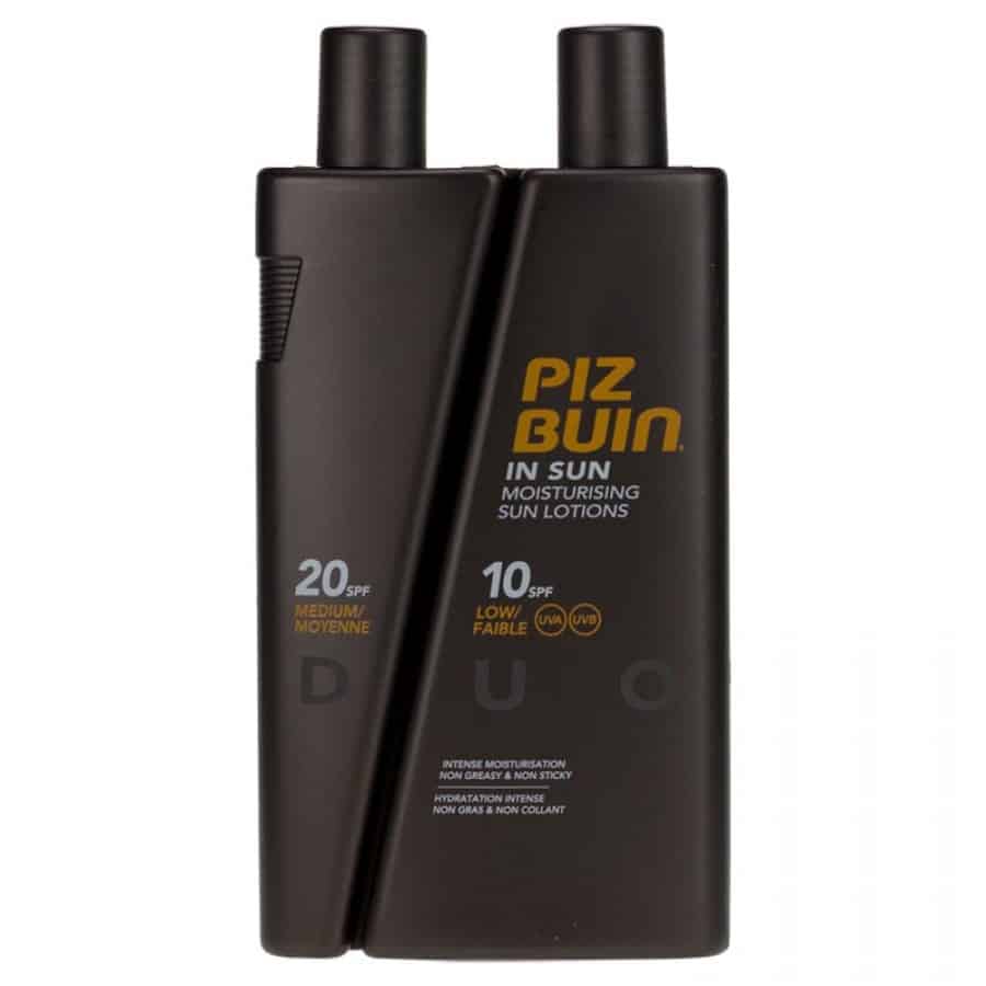 Piz Buin In Sun Lotion Duo SPF 10 200ml & SPF 20 100ml