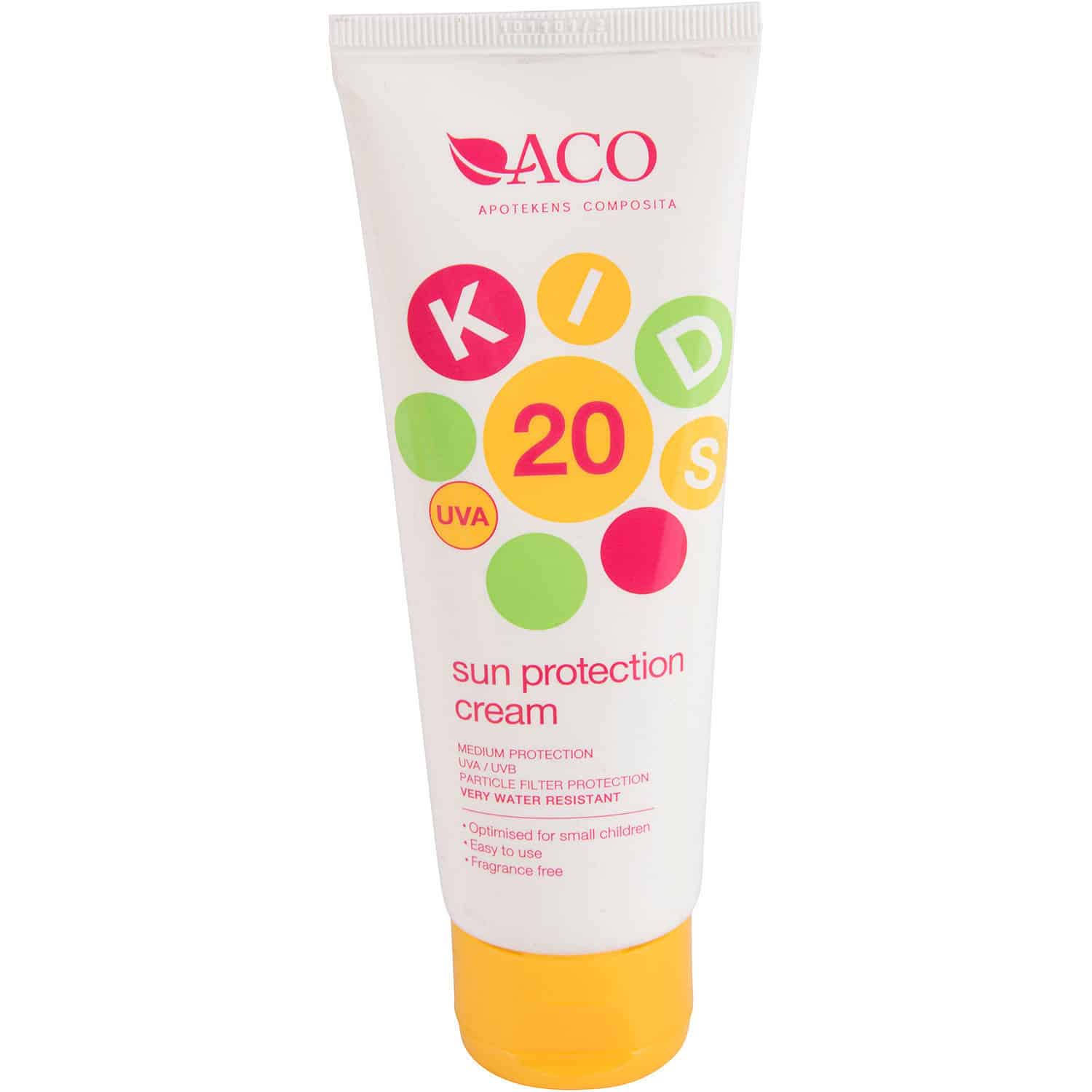 ACO Kids Sun Protection Cream Spf 20 125ml