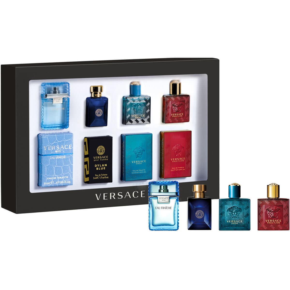 Giftset Versace Miniature Men Edt+Edp 4x5ml