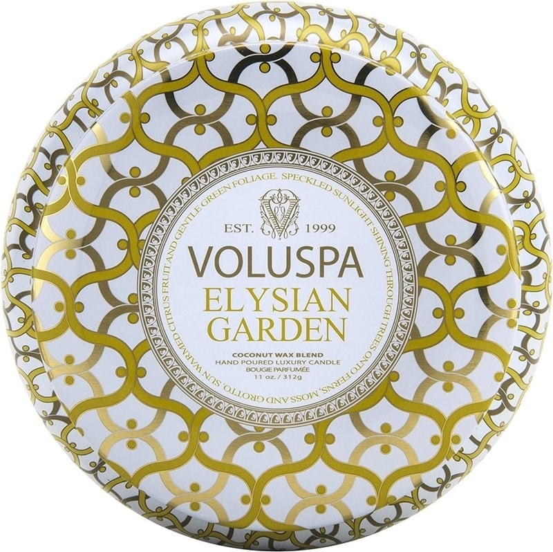 Voluspa 2-Wick Maison Metallo Candle Elysian Garden 312g
