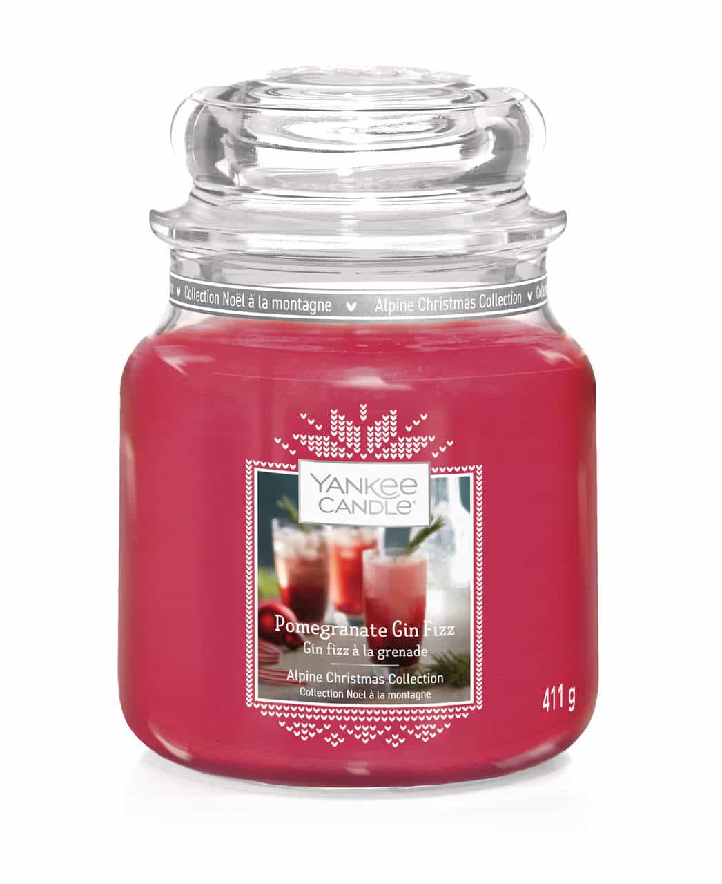 Yankee Candle Classic Medium Jar Pomegrante Gin Fizz 411g