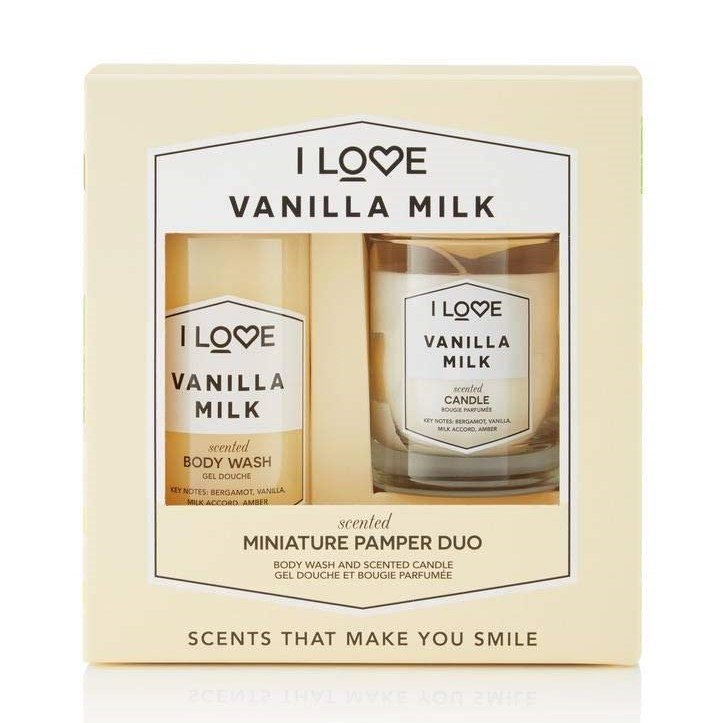 Giftset I Love...Miniature Pamper Duo Vanilla Milk