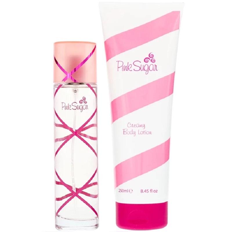 Giftset Aquolina Pink Sugar Edt 100ml + Body Lotion 250ml
