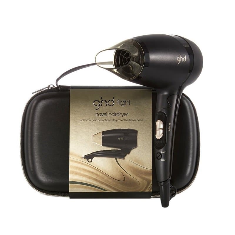 ghd Flight Travel Hairdryer Saharan Gold Collection