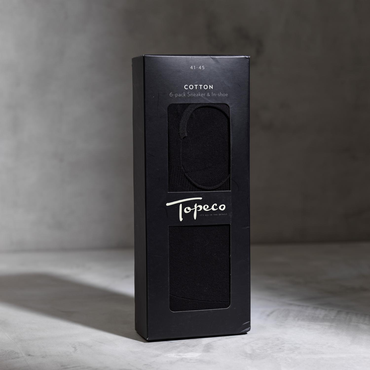 Topeco Cotton Sneaker & In-shoe 6-pack Strl 41-45