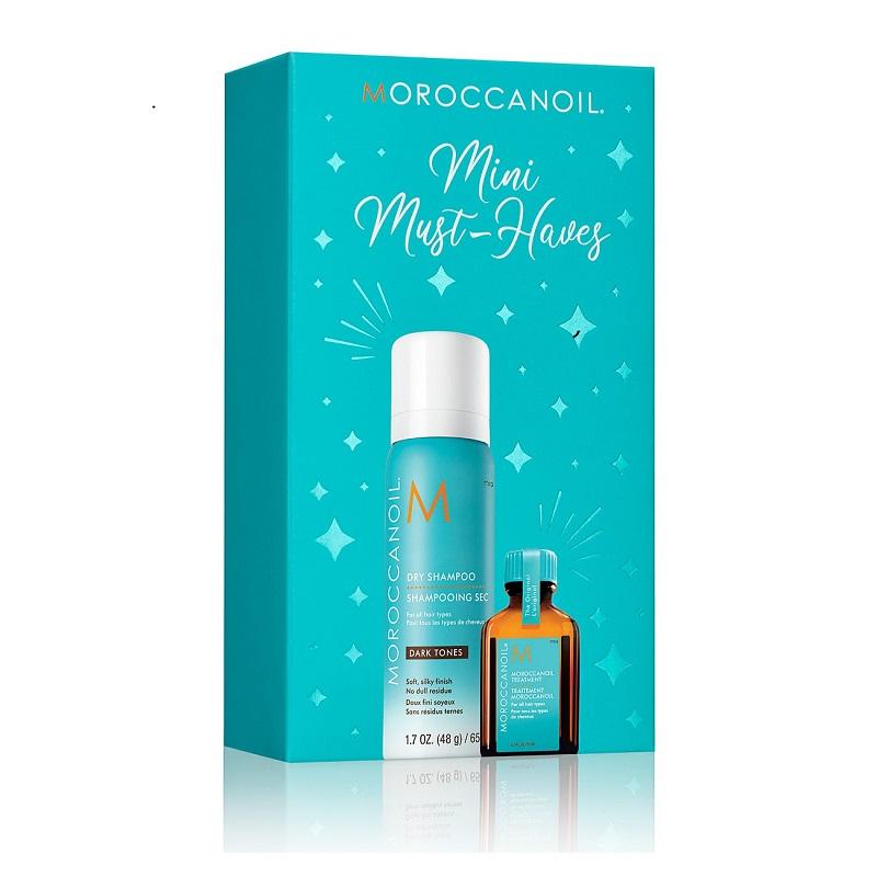 Moroccanoil Mini Must Haves - Original Oil 15ml + Dry Shampo Dark 65ml