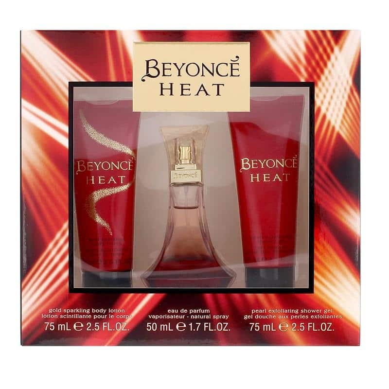 Giftset Beyonce Heat Edp 50ml + Exfoliating Shower Gel + Sparkling Body Lotion