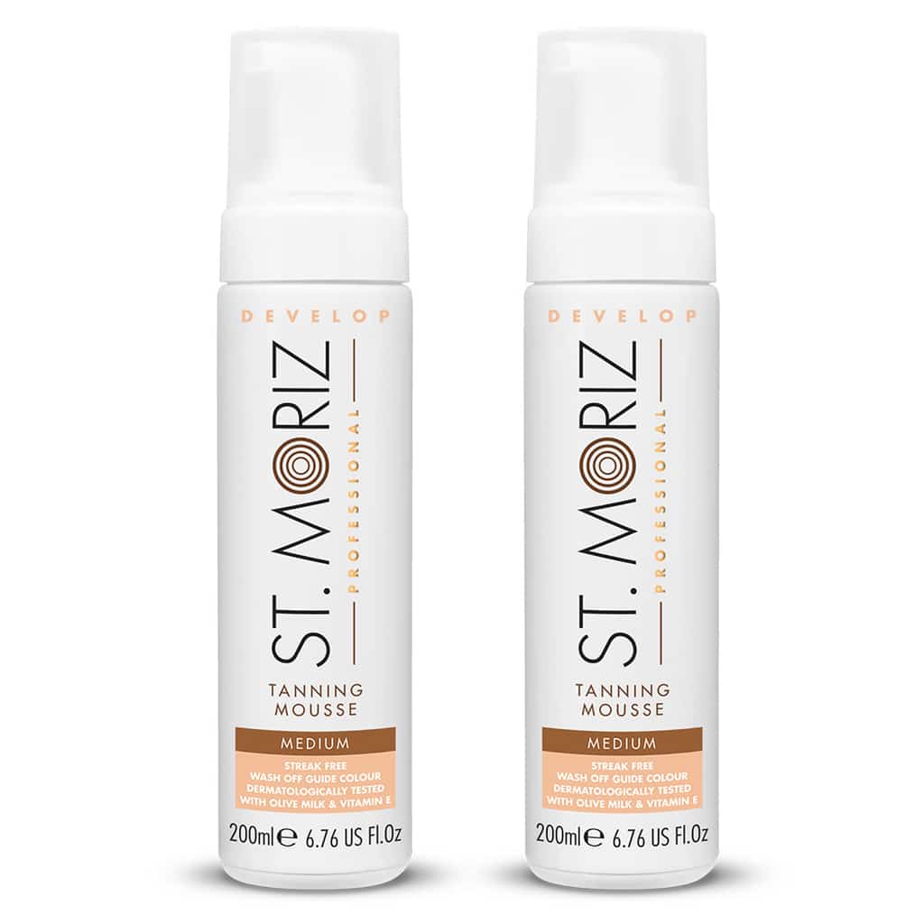 2-pack St Moriz Professional Medium Mousse 200ml