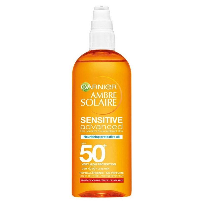 Garnier Ambre Solaire Sensitive Advanced Nourishing Protective Oil SPF50+ 150ml