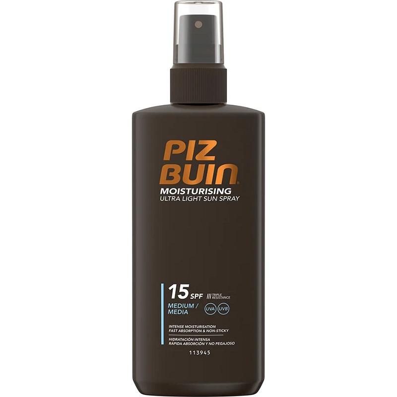 Piz Buin Moisturising Ultra Light Sun Spray SPF15 200ml