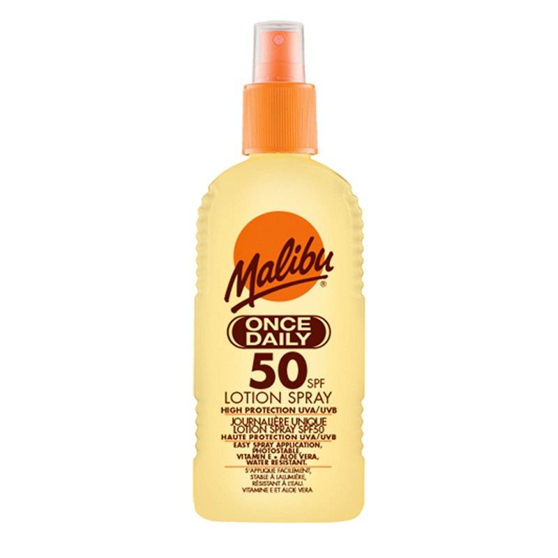 Malibu Once Daily Lotion Spray SPF50 200ml