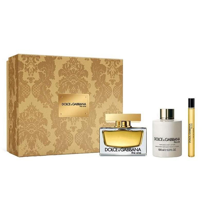 Giftset Dolce & Gabbana The One Edp 75ml + Body Lotion 100ml + Edp 10ml