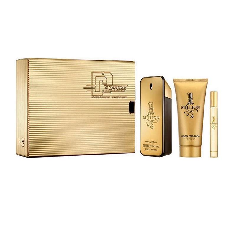 Giftset Paco Rabanne 1 Million Edt 50ml + Shower Gel 100ml + Edt 10ml