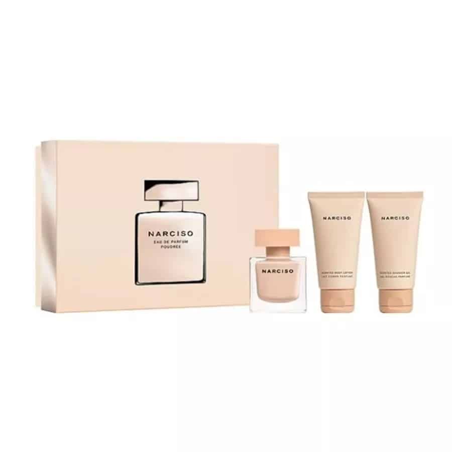 Giftset Narciso Rodriguez Narciso Poudree Edp 50ml + Shower Cream 50ml + Body Lotion 50ml