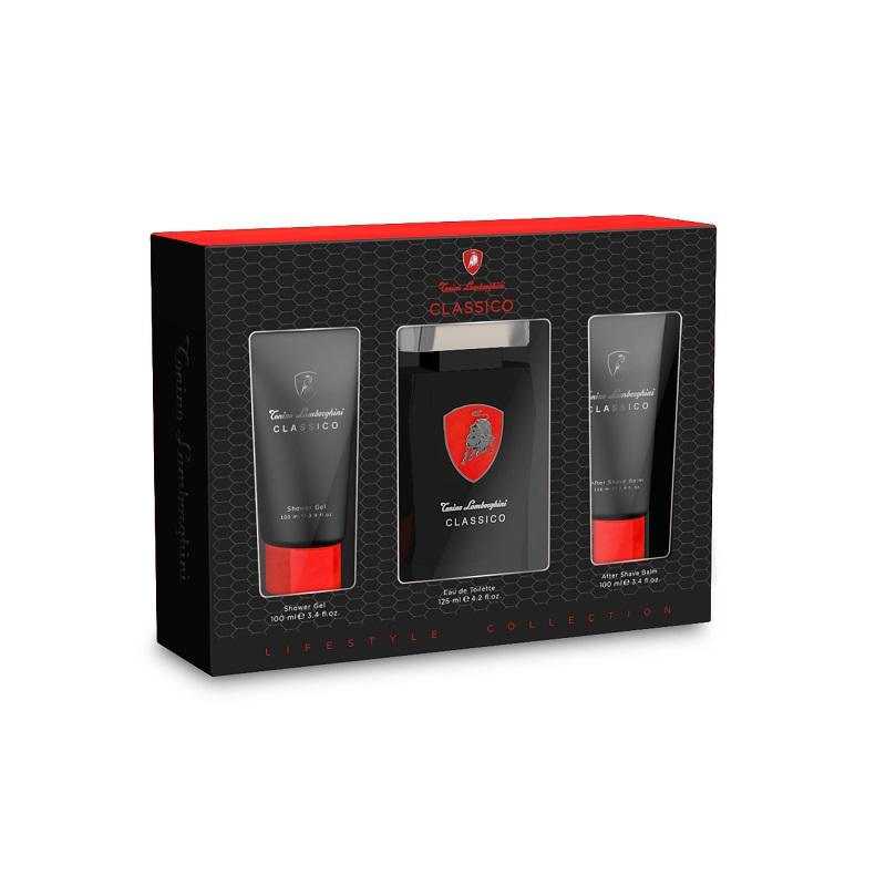 Giftset Lamborghini Classico Edt 125ml + Shower Gel 100ml + Aftershave Balm 100ml