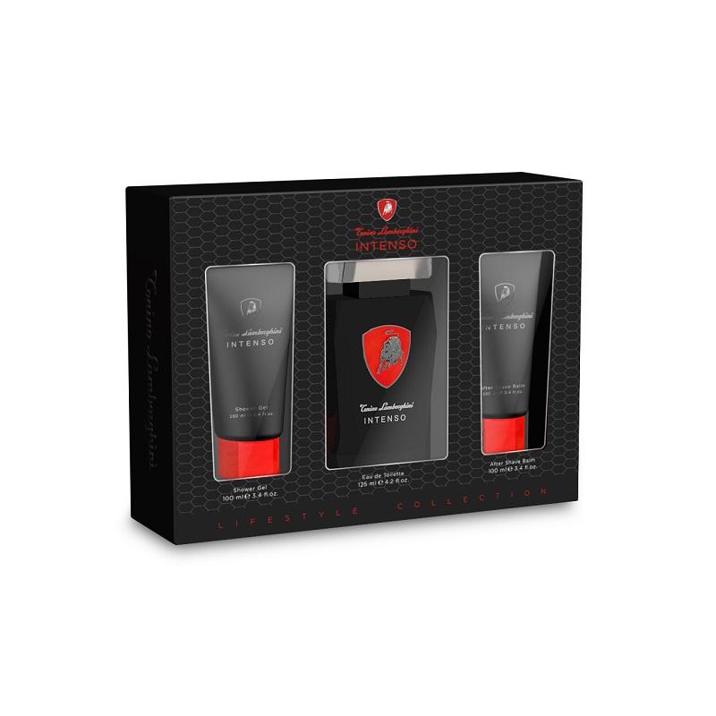 Giftset Lamborghini Intenso Edt 125ml + Shower Gel 100ml + Aftershave Balm 100ml