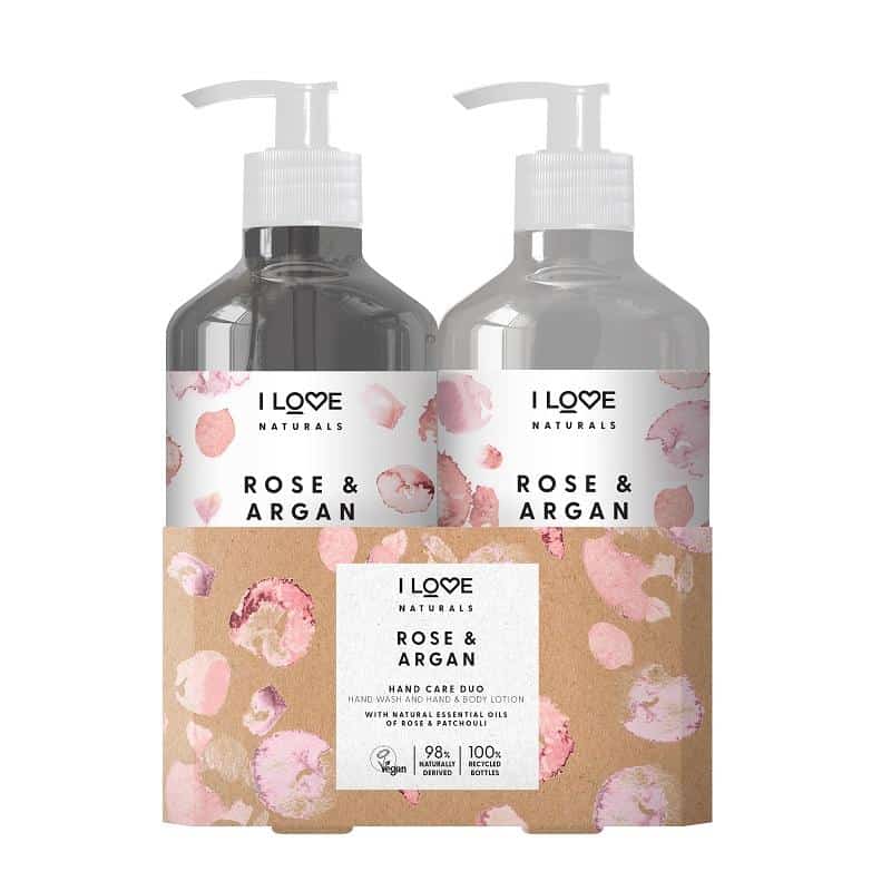 Giftset I Love Naturals Hand Care Duo Rose & Argan