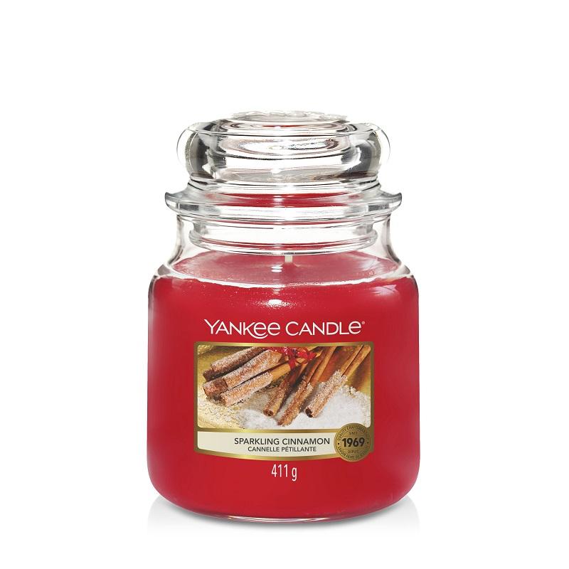 Yankee Candle Classic Medium Jar Sparkling Cinnamon  411g