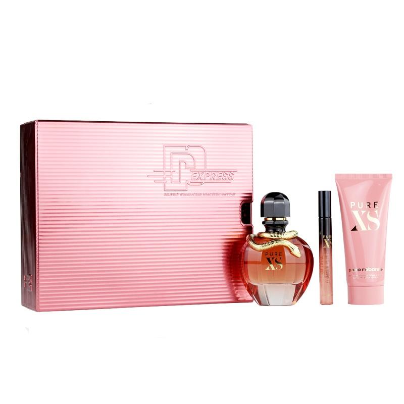 Giftset Paco Rabanne Pure XS For Her Edp 80ml + Edp 10ml + Body Lotion 100ml