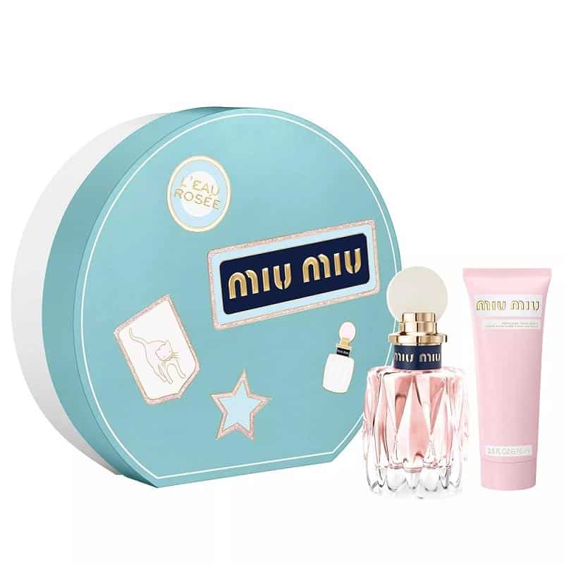 Giftset Miu Miu L'eau Rosee Edt 100ml + Hand Cream 75ml
