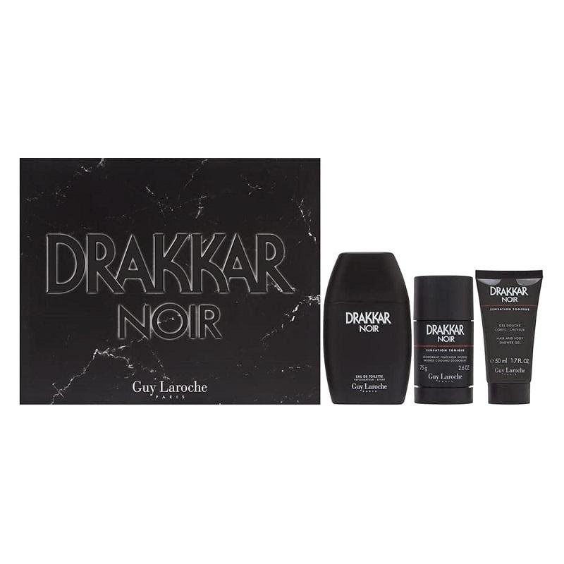 Giftset Guy Laroche Drakkar Noir Edt 100ml + Shower Gel 50ml + Deostick 75ml