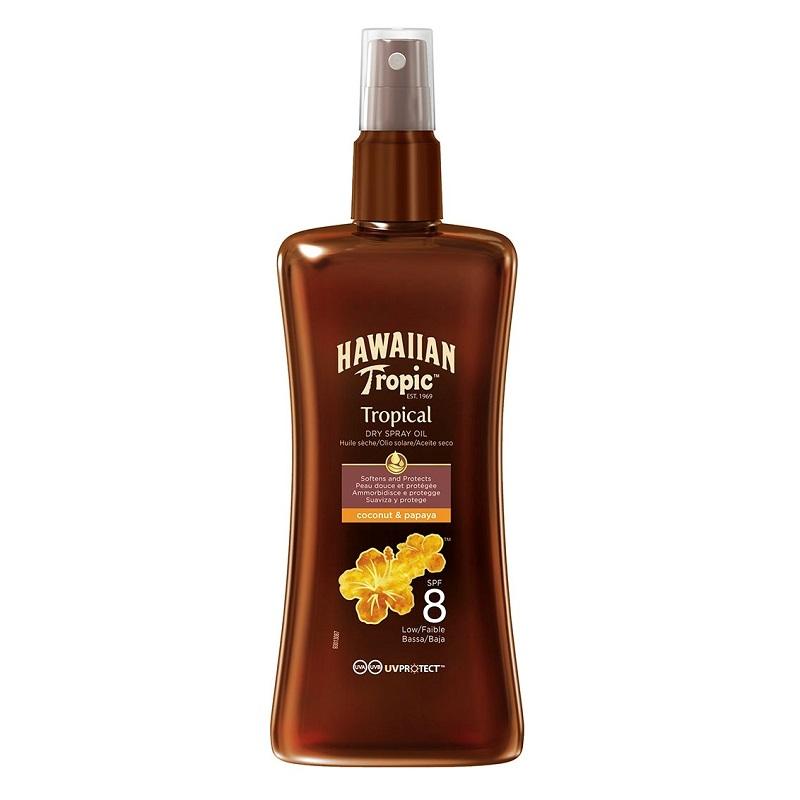 Hawaiian Tropic Protective Dry Spray Oil SPF8 200ml