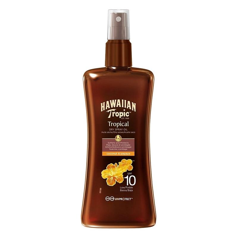 Hawaiian Tropic Protective Dry Spray Oil SPF10 200ml