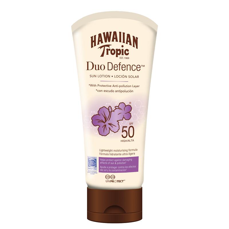 Hawaiian Tropic DuoDefence Lotion SPF50 180ml