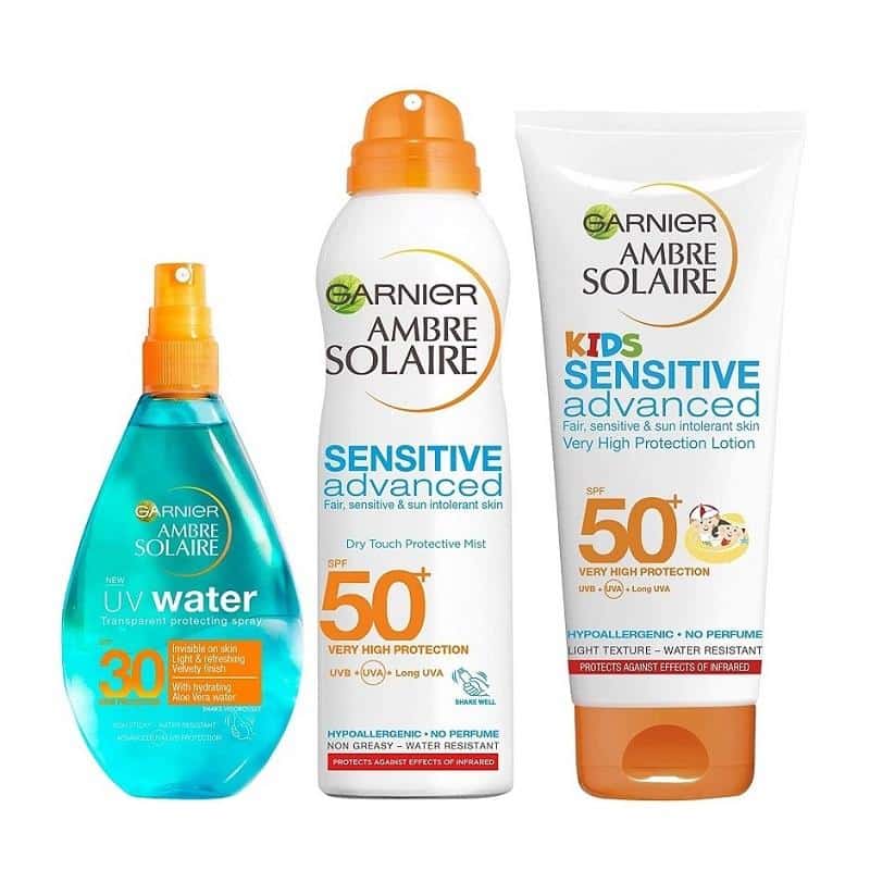 Garnier Ambre Solaire Family Staycation Sun Care 3PC