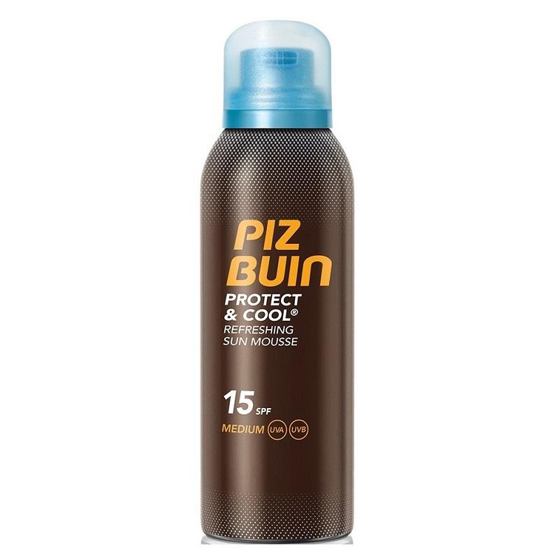 Piz Buin Protect & Cool Refreshing Sun Mousse SPF15 150ml