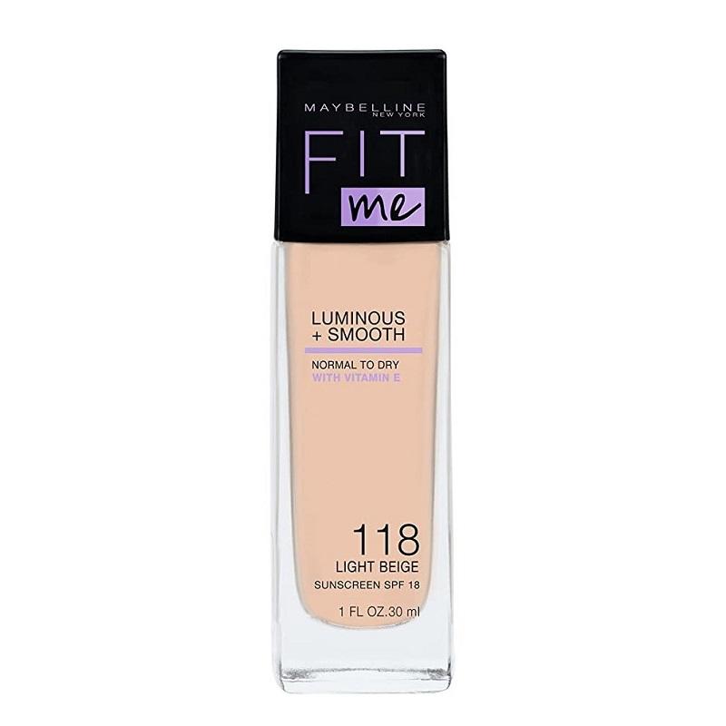 Maybelline Fit Me Luminous + Smooth Foundation - 118 Light Beige